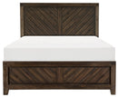 Homelegance Parnell Queen Panel Bed in Rustic Cherry 1648-1*