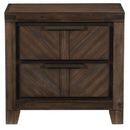Homelegance Parnell Nightstand in Rustic Cherry 1648-4