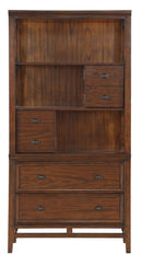 Homelegance Frazier Bookcase in Brown Cherry 1649-18