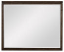 Homelegance Griggs Mirror in Dark Brown 1669-6