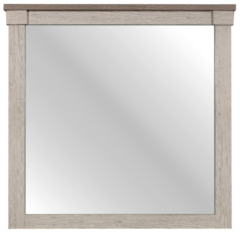 Homelegance Arcadia Mirror in White & Weathered Gray 1677-6