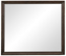 Homelegance Cardona Mirror in Driftwood Charcoal 1689-6
