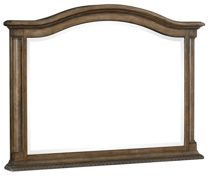Homelegance Furniture Rachelle Mirror in Weathered Pecan 1693-6