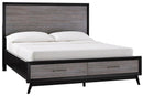 Homelegance Raku Queen Storage Platform Bed in Gray 1711-1