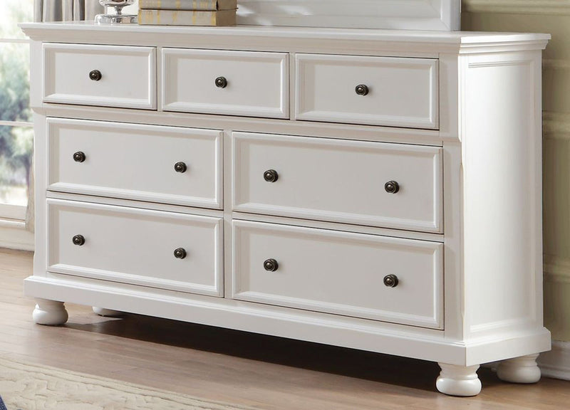 Homelegance Laurelin 7 Drawer Dresser in White 1714W-5