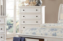 Homelegance Laurelin 5 Drawer Chest in White 1714W-9