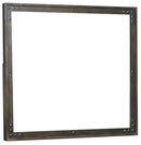 Homelegance Holverson Mirror in Rustic Brown & Gunmetal 1715-6