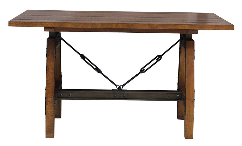 Homelegance Holverson Counter Height Table in Rustic Brown 1715-36