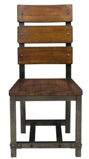 Homelegance Holverson Side Chair in Rustic Brown (Set of 2)