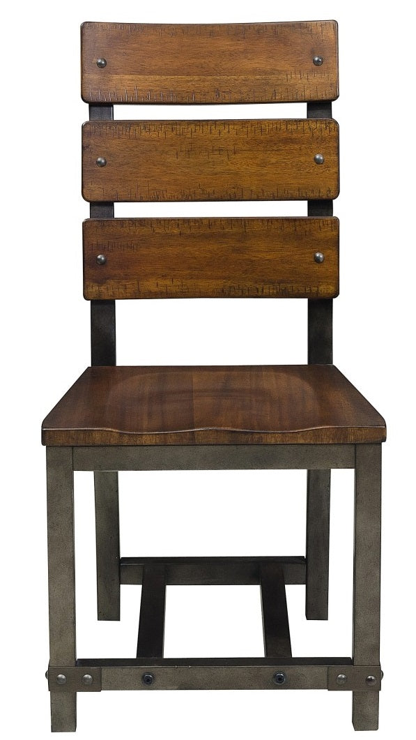 Homelegance Holverson Side Chair in Rustic Brown (Set of 2)
