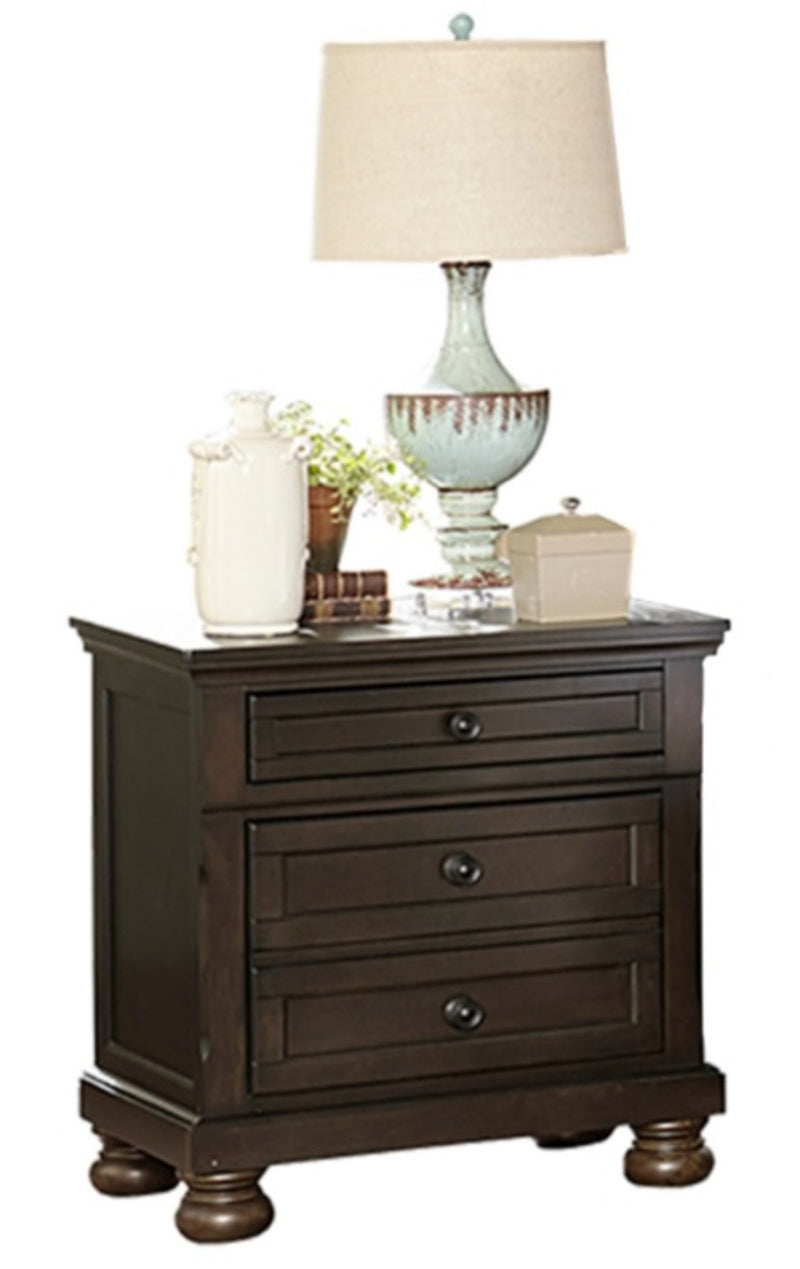 Homelegance Begonia Nightstand in Gray 1718GY-4