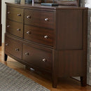 Homelegance Cotterill 6 Drawer Dresser in Cherry 1730-5