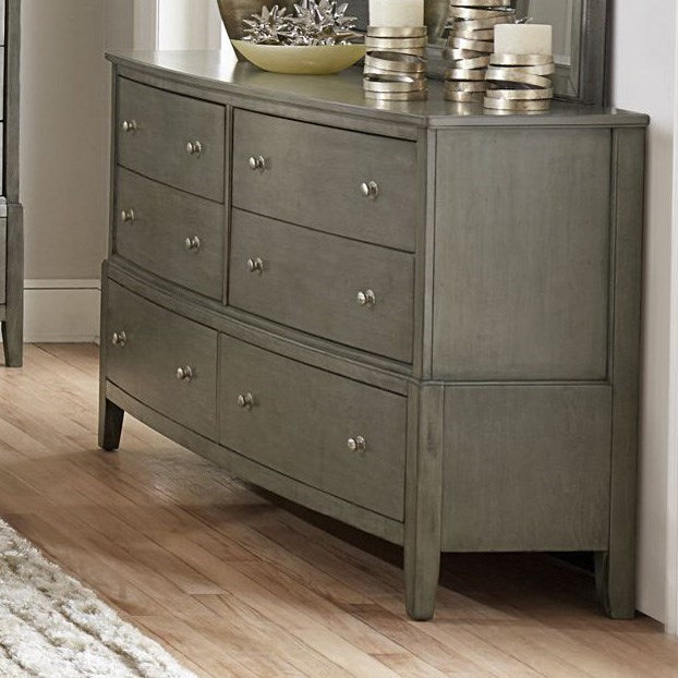 Homelegance Cotterill 6 Drawer Dresser in Gray 1730GY-5