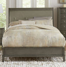 Homelegance Cotterill Queen Upholstered Sleigh Bed in Gray 1730GY-1