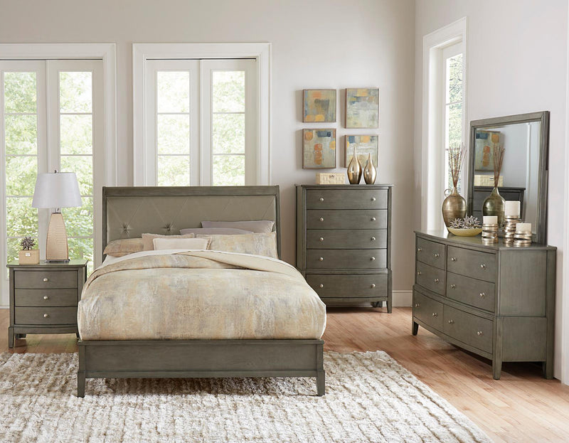 Homelegance Cotterill 5 Drawer Chest in Gray 1730GY-9