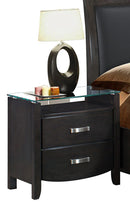 Homelegance Lyric 2 Drawer Nightstand in Brownish Gray 1737NGY-4