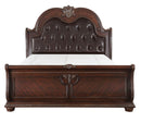 Homelegance Cavalier King Sleigh Bed in Dark Cherry 1757K-1EK*