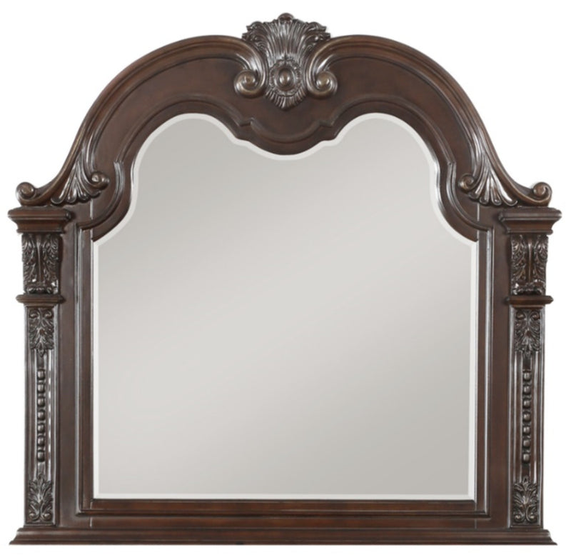 Homelegance Cavalier Mirror in Dark Cherry 1757-6