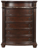Homelegance Cavalier Chest in Dark Cherry 1757-9