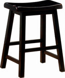 Transitional Black Counter-Height Stool