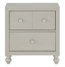 Homelegance Wellsummer 2 Drawer Nightstand in Gray 1803GY-4