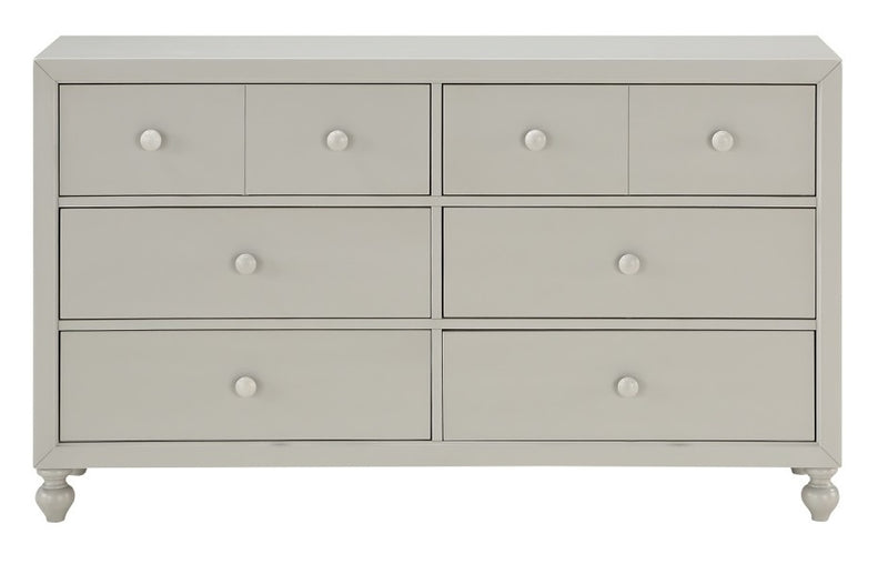 Homelegance Wellsummer 6 Drawer Dresser in Gray 1803GY-5