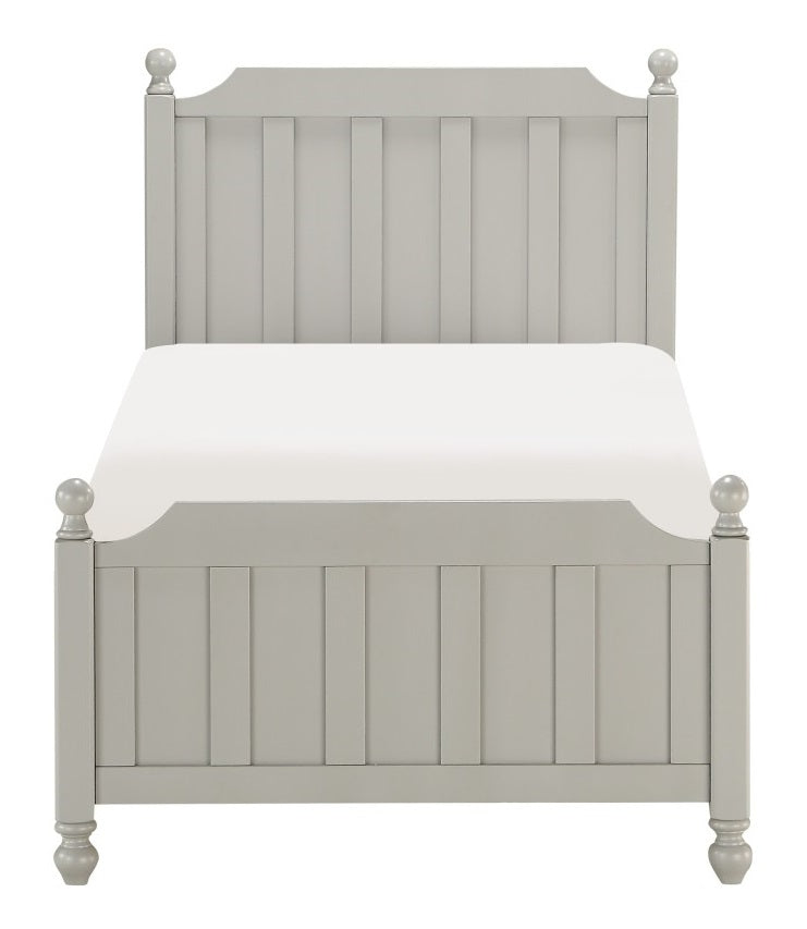 Homelegance Wellsummer Twin Panel Bed in Gray 1803GYT-1*