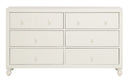 Homelegance Wellsummer 6 Drawer Dresser in White 1803W-5