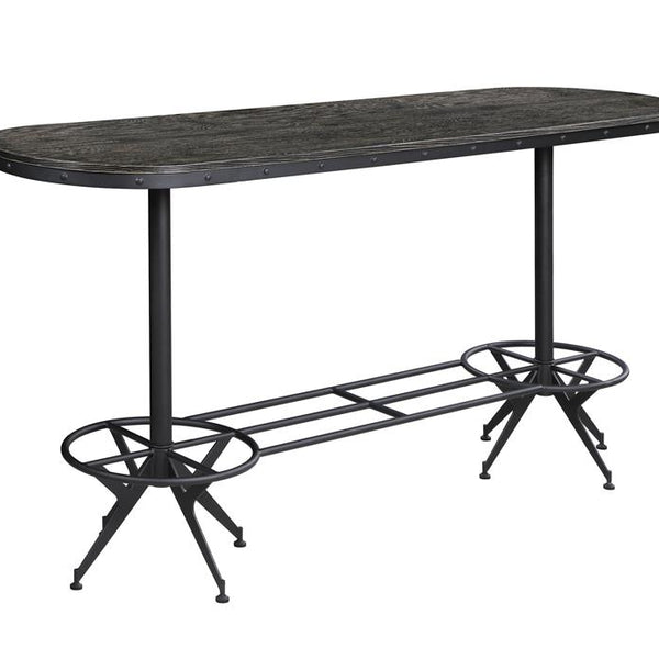 Oval bar height discount table