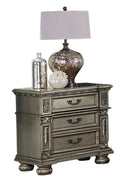 Homelegance Catalonia Nightstand in Platinum Gold 1824PG-4