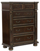 Homelegance Catalonia 5 Drawer Chest in Cherry 1824-9