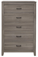 Homelegance Waldorf 5 Drawer Chest in Dark Gray 1902-9