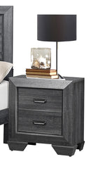 Homelegance Beechnut 2 Drawer Nightstand in Gray 1904GY-4