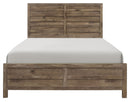 Homelegance Furniture Mandan Queen Panel Bed in Weathered Pine 1910-1*