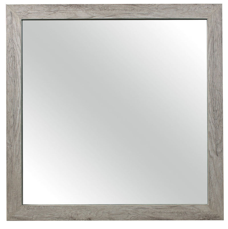 Homelegance Furniture Mandan Mirror in Weathered Gray 1910GY-6