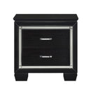 Homelegance Allura Nightstand in Black 1916BK-4