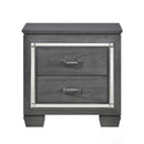 Homelegance Allura Nightstand in Gray 1916GY-4
