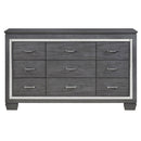 Homelegance Allura Dresser in Gray 1916GY-5