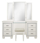Homelegance Allura Vanity Dresser with Mirror in White 1916W-15*