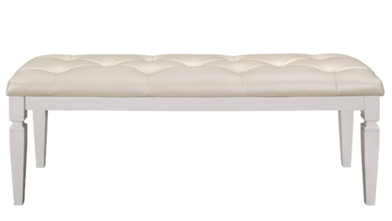 Homelegance Allura Bed Bench in White 1916W-FBH