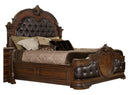 Homelegance Antoinetta Queen Panel Bed in Warm Cherry 1919-1*