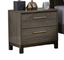 Homelegance Vestavia 2 Drawer Nightstand in Gray 1936-4