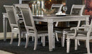 Homelegance Bevelle Rectangular Dining Table in Silver 1958-96