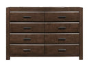 Homelegance Furniture Erwan 8 Drawer Dresser in Dark Walnut 1961-5