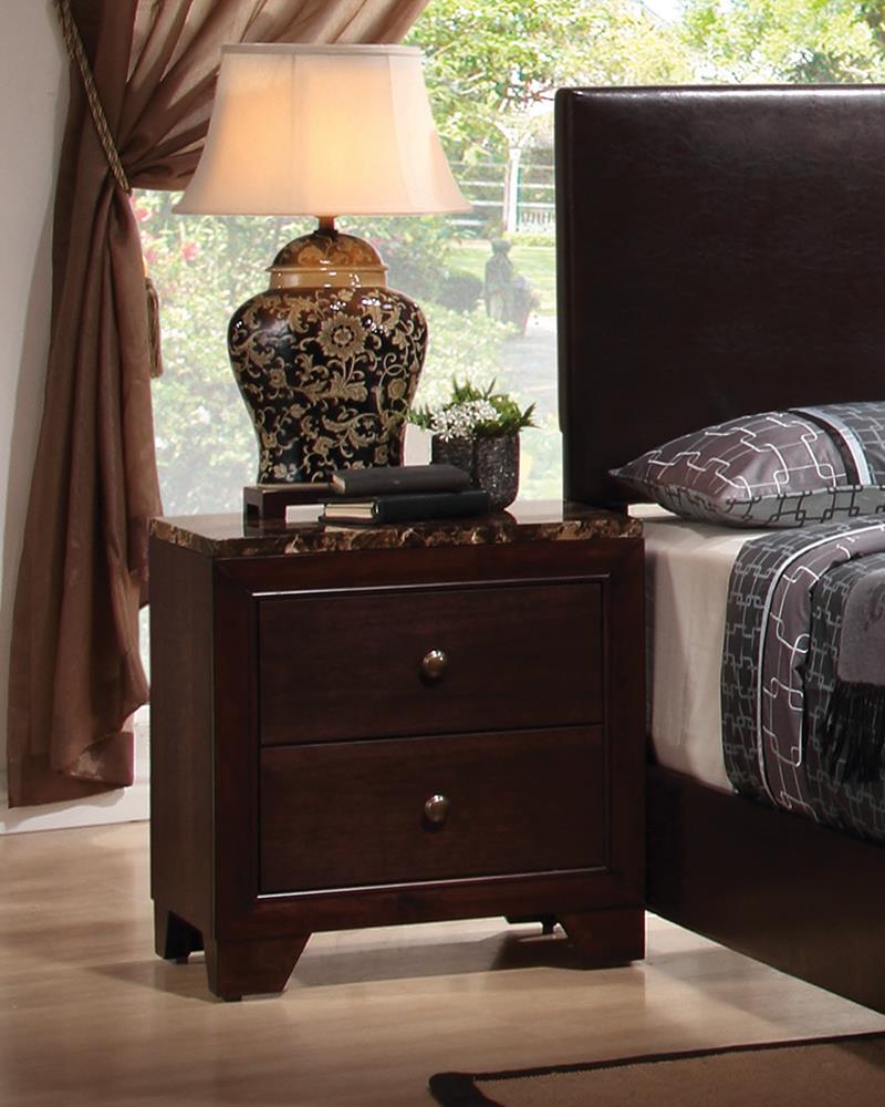 Conner Casual Two-Drawer Nightstand