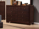 Conner Casual Cappuccino Nine-Drawer Dresser