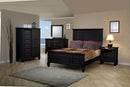 G201321Q-S4 Sandy Beach Black Queen Four-Piece Bedroom Set