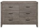 Homelegance Woodrow 6 Drawer Dresser in Gray 2042-5