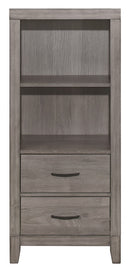 Homelegance Woodrow Pier/Tower Nightstand in Gray 2042NB-10