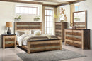 Sembene Bedroom Rustic Antique Multi-Color Eastern King Four-Piece Set